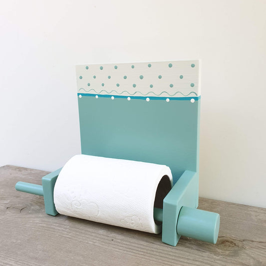 מחזיק נייר טואלט מעץ בעבודת יד